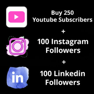Buy-250-Youtube-Subscribers-100-Instagram-Followers-100-LinkedIn-Followers