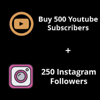 Buy-500-Youtube-Subscribers-250-Instagram-Followers