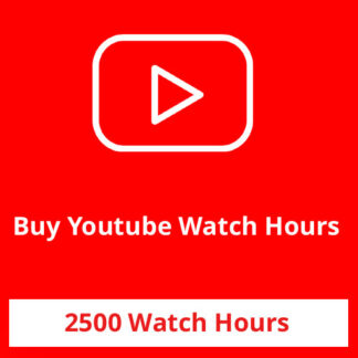 Buy 2500 Youtube Watch Hours