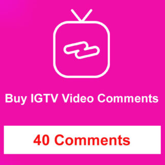 Buy 40 IGTV Video Comments