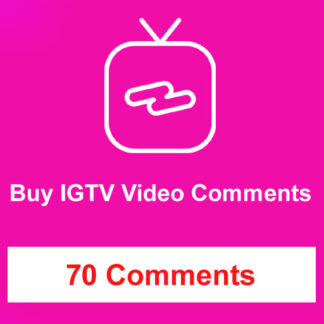 Buy 70 IGTV Video Comments
