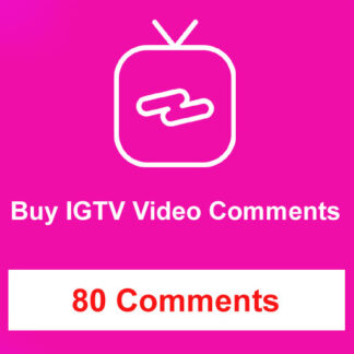 Buy 80 IGTV Video Comments