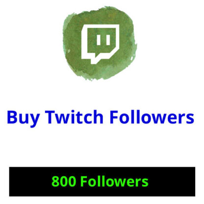 Buy 800 Twitch Followers